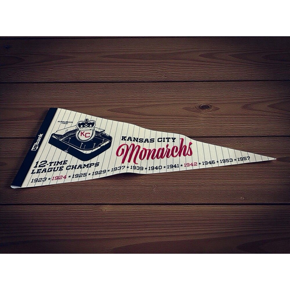 Kansas City Embroidered Monarchs 12-Time League Champs Banner US Bank SGA